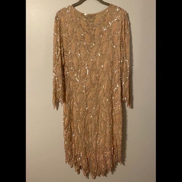 Vintage beaded and sequined flapper dress - Picture 3 of 3